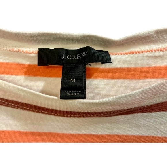 J. Crew Striped Painter Tee _ Orange Multi _ Medium - Picture 5 of 6